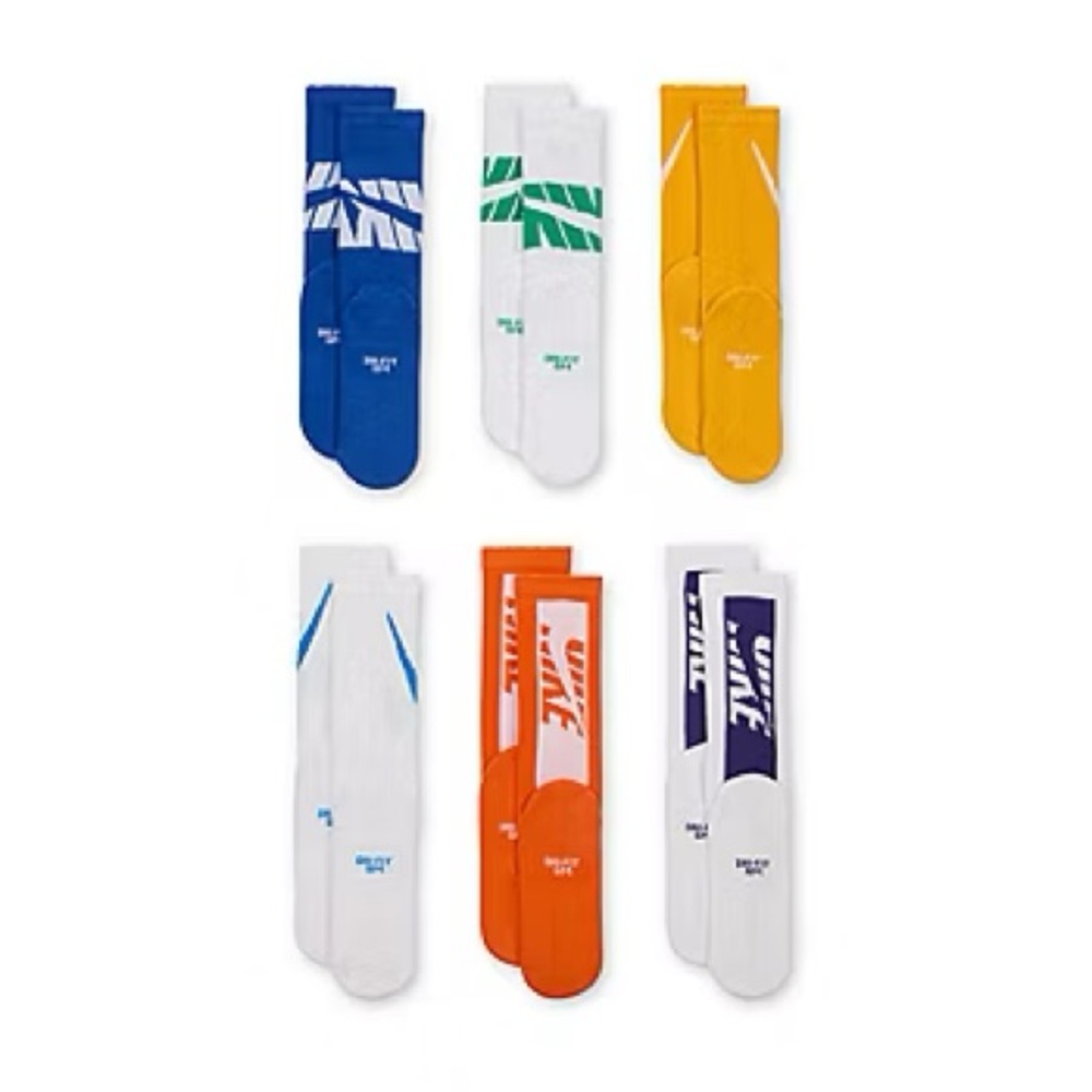Nike Men's Colorful Crew Socks - Multi-Pack lot new youth women - Picture 2 of 4